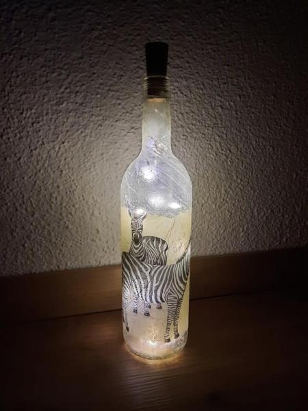 Leuchtflasche Zebras